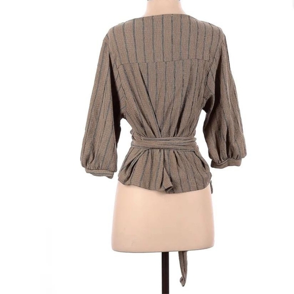 ZARA belted wrap blouse - Picture 2 of 4